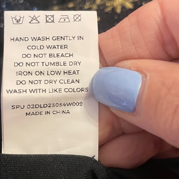 BloomChic Black and Gold Celestial Midi Dress - Picture 8 of 10